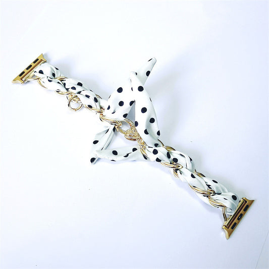 Colección de Cynthia: Pañuelo + Cadena Metálica para Mujer