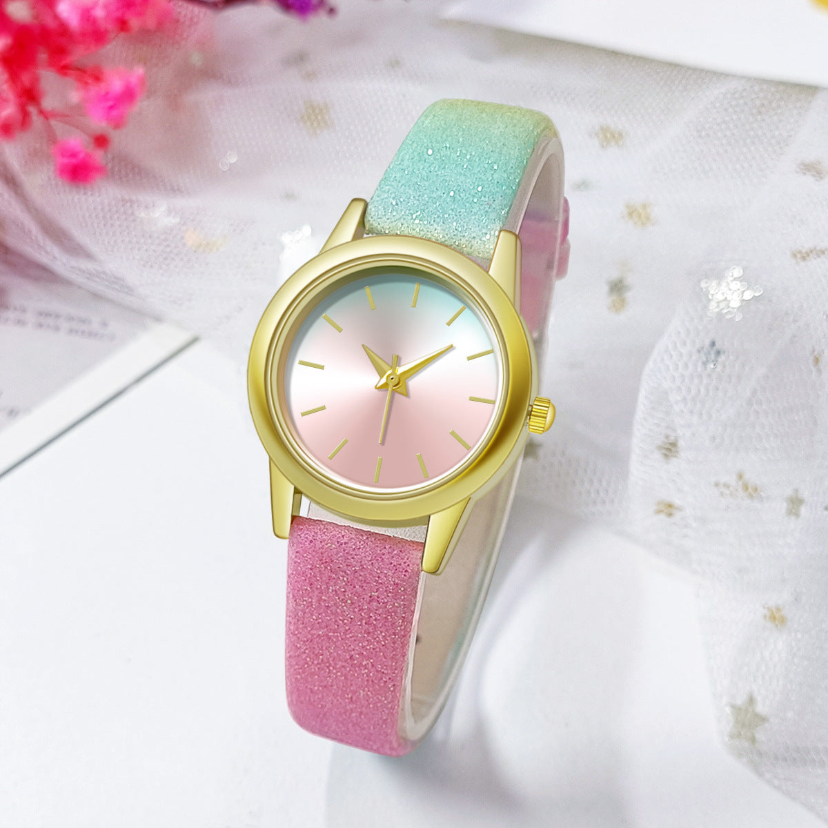 Colección de Cynthia: Reloj Casual con Cinturón Chic