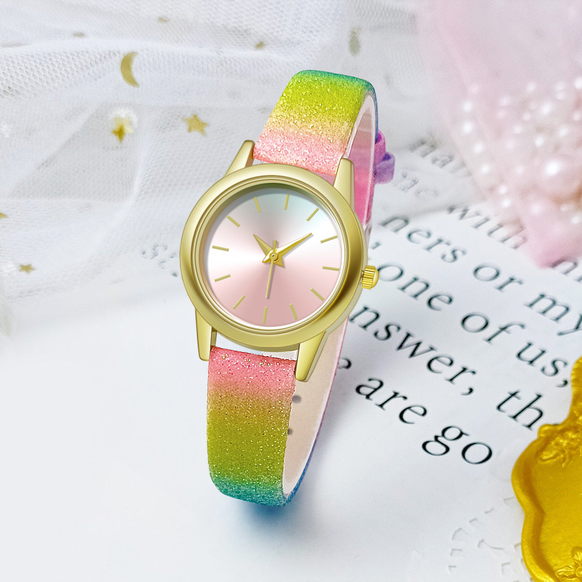Colección de Cynthia: Reloj Casual con Cinturón Chic