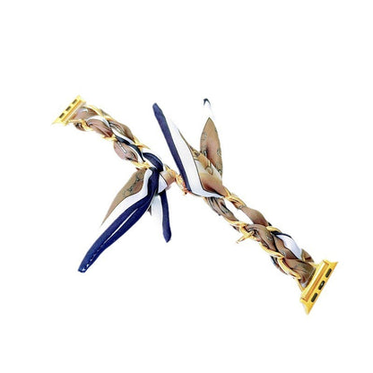 Colección de Cynthia: Pañuelo + Cadena Metálica para Mujer