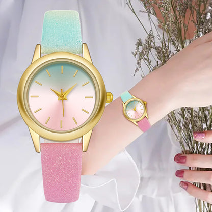 Colección de Cynthia: Reloj Casual con Cinturón Chic